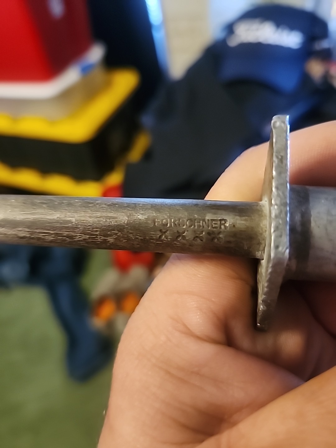 RH Forschner Vintage Wood Handle 10 inch Sharpening Steel Sheffield England