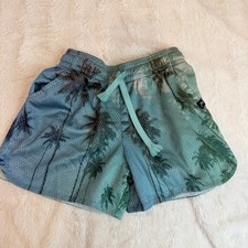 Art Class Mesh Shorts Palm Tree Print Drawstring Boys S Small 6 7