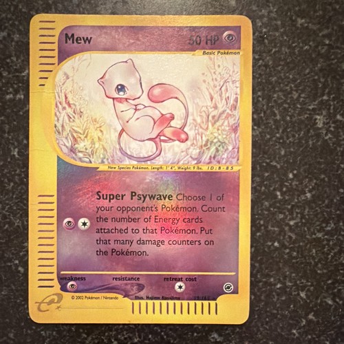 The Pokémon Company Mew 019/165 Expedition Base Reverse Holo Rare ENG 50HP LP/MP