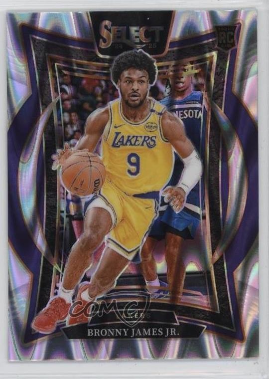2024-25 Panini Select Concourse Tectonic Prizm Bronny James Jr #90 0t5y