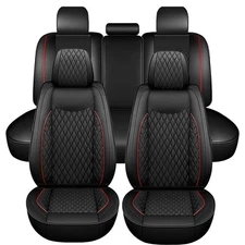 For Dodge Ram 1500 2500 3500 2009-2023 Pickup Trucks Car 5 Seat Cover PU Leather