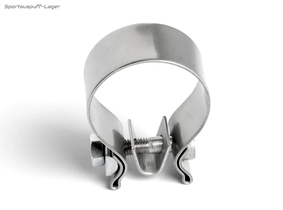 FOX Edelstahl Auspuffschelle Bandschelle f. Auspuff-Montage von 51mm-53mm Rohr - Image 4 of 4