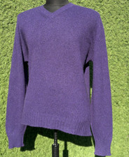 Brunello Cucinelli Cashmere Raglan Sleeve V Neck Knit Sweater Size 54 56 XL 2XL