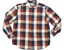 Carhartt Men XL Regular Plaid Flannel Shirt Long Sleeve Original Fit 100 Cotton