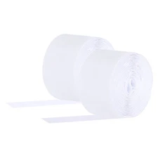 1 Set 2" x 9ft Hook and Loop Strips Roll Tape Double Sided White