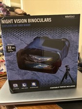 Vivitar Night Vision Binoculars 10X Digital Zoom 4K Ultra HD Blue- NEW