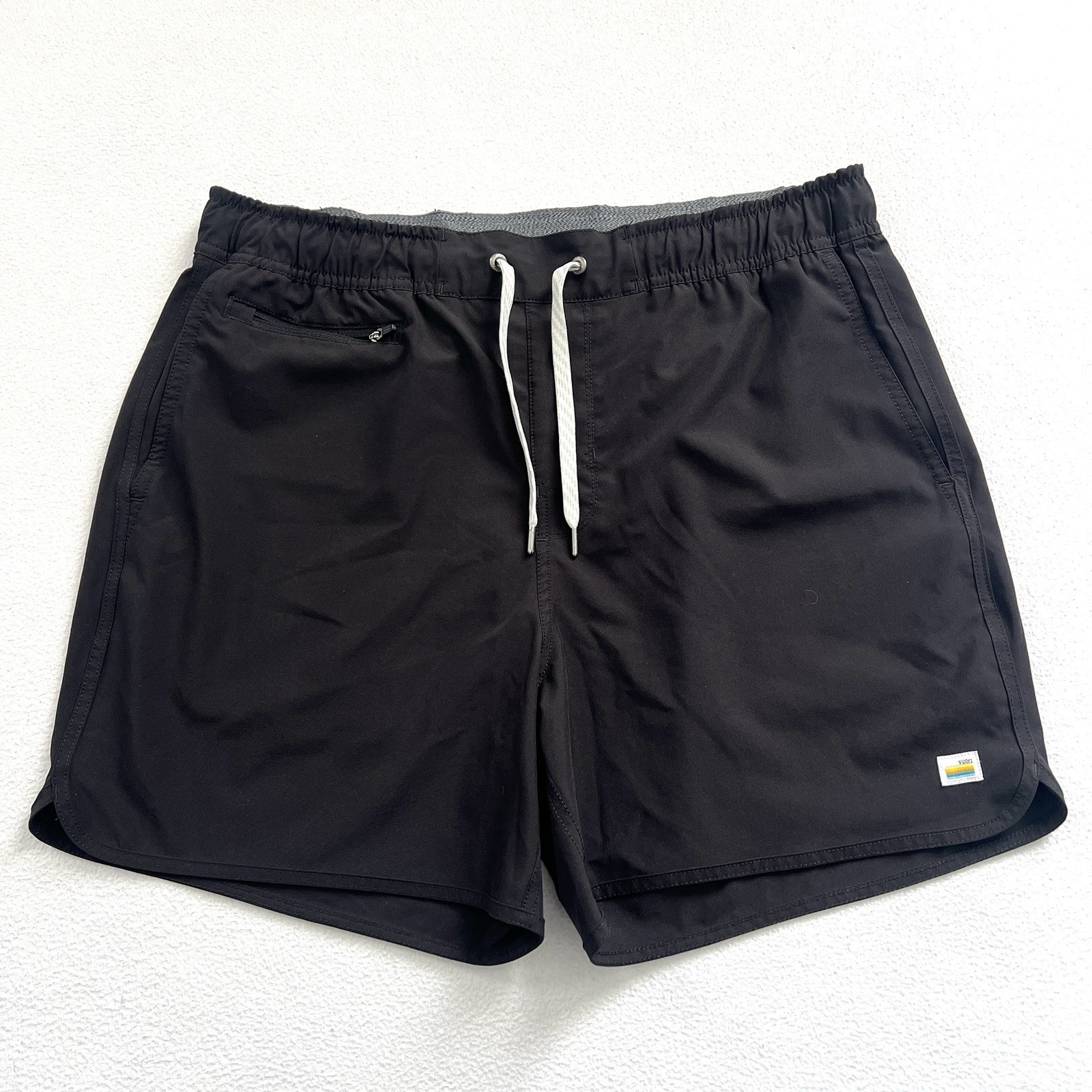 Vuori Men Solid Black Unlined Drawstring 4 Way St… - image 1