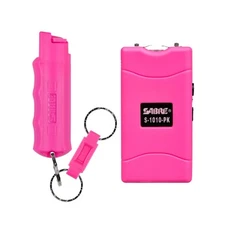 SABRE Pepper Spray And 2-in-1 Stun Gun and 0.54 Fluid Ounces, Pink 