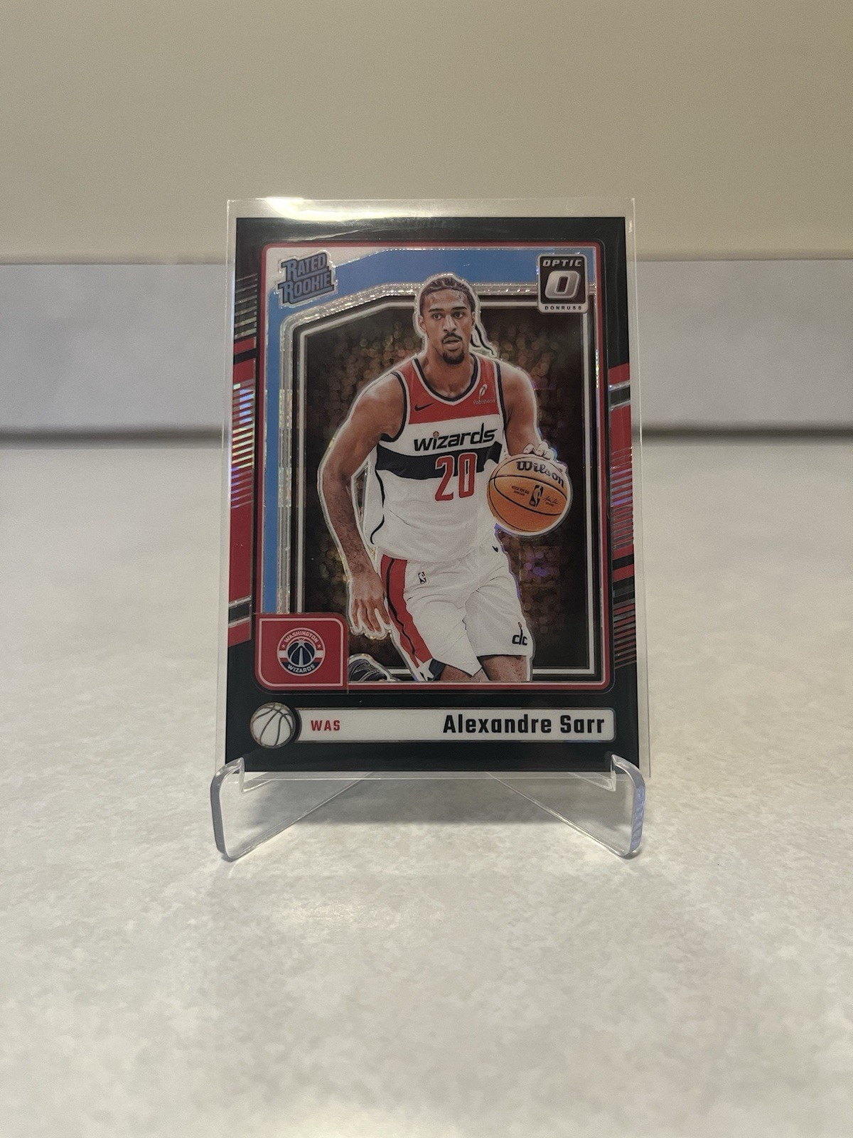 2024 Panini Donruss Optic Alexandre Sarr Black Pandora Rated Rookie /15 No. 276