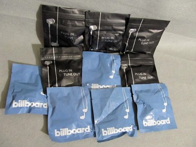 10 Pair New Delta Airlines Studio Billboard Wired Earbuds In-Ear Headphones
