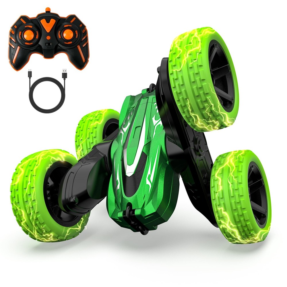 2.4Ghz Mini Remote Control Car with Rechargeable Battery and 360° Flip