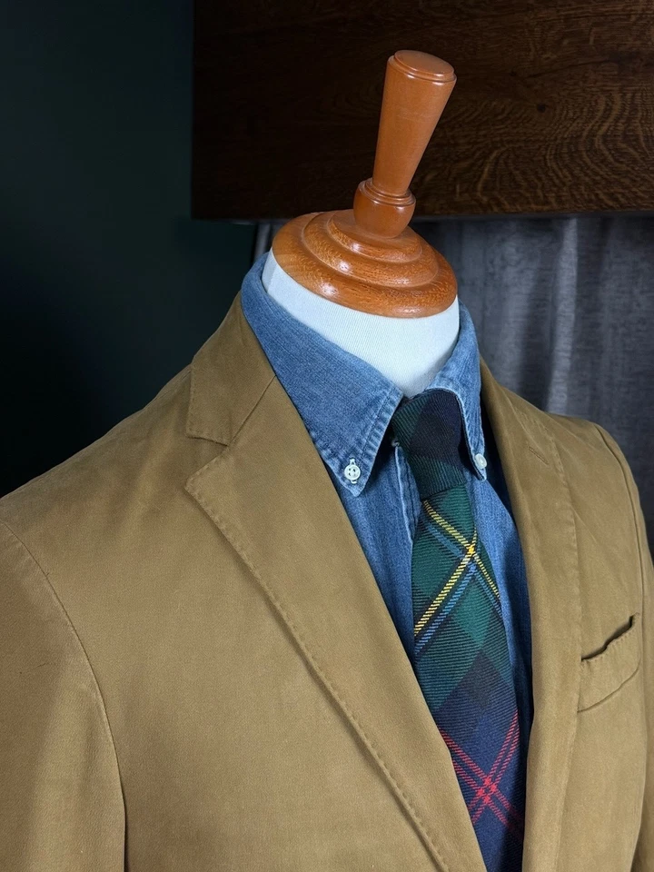 Pre-Owned Mens Polo Ralph Lauren Montana Khaki Stretch Chino Blazer 38S RRP £325 - Image 3 of 4