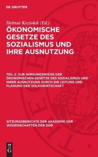 Zur Wirkungsweise Der Ökonomischen Gesetze Des Sozialismus Und Ihrer  (Hardback)