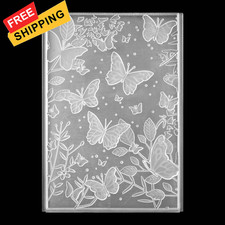 3D Embossing Folders, Textured Flowers Leaves Embossed M, transparent 