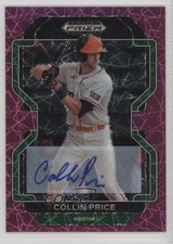 2022 Panini Prizm Draft Picks Neon Pink Velocity Collin Price #PDP193 Auto 10k8