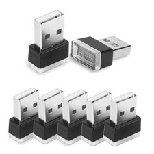7PCS USB LED Car Interior Atmosphere Lamp, Mini Led USB Lights for colorful