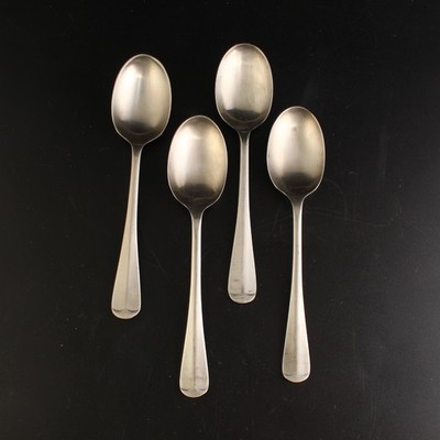 4 PC Cooper Brothers Queen Anne 5 inch 5 O'clock Teaspoons