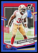 2023 Donruss Tashaun Gipson #273 FOOTBALL San Francisco 49ers Press Proof Blue