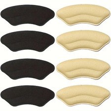 8 Pack Heel Pads for Shoes Self Adhesive Heel Grips Comfort Inserts