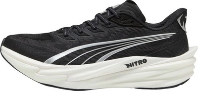 Puma Deviate Nitro 4 Mens Running Shoes Black Cushioned Carbon Comfort Trainers