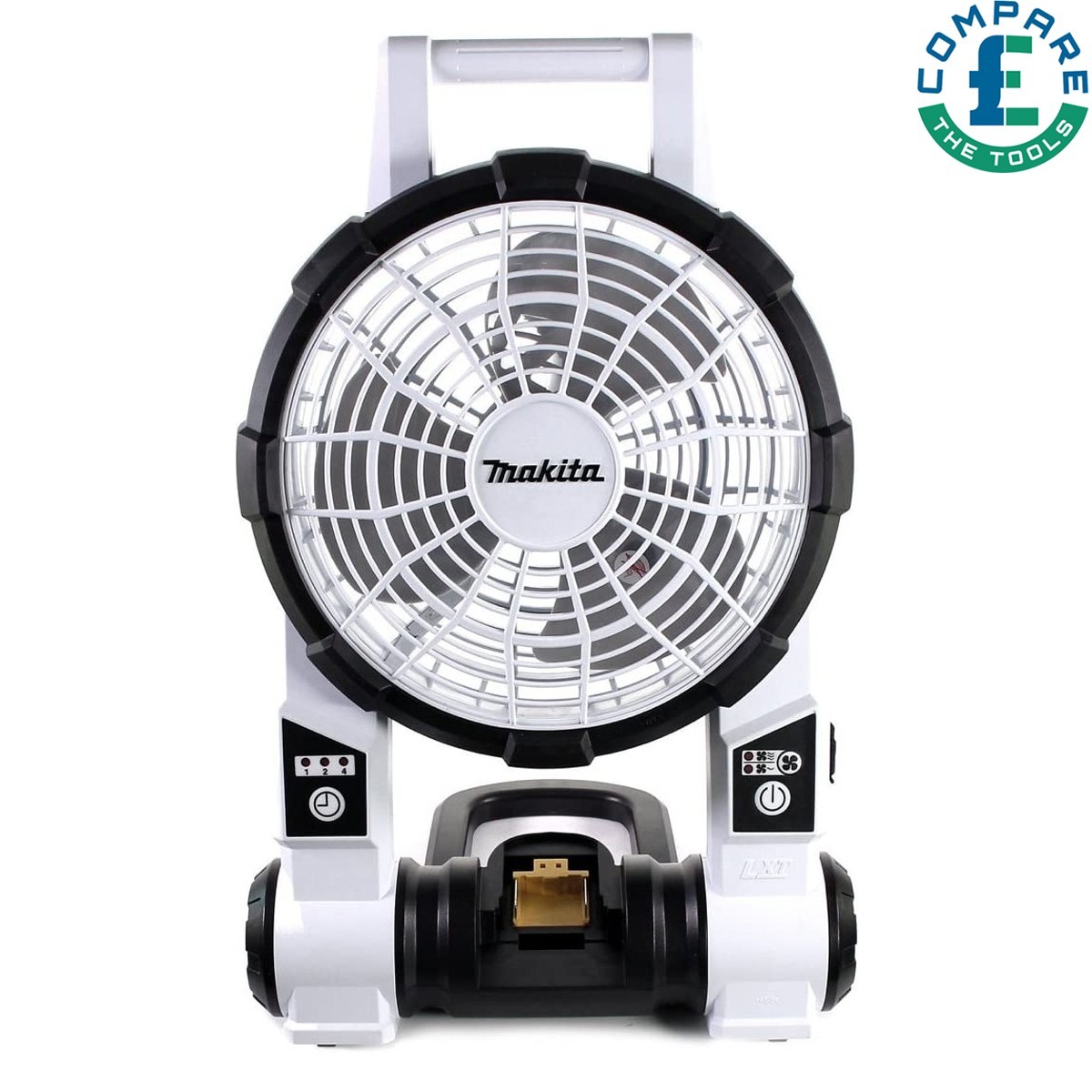 Makita DCF201ZW 18V LXT White Cordless Portable Fan Bare Unit - Image 2
