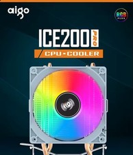 Aigo CPU Cooler 4 Heat Pipes PC Radiator Cooling 3PIN PWM Silent RGB Fan