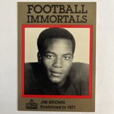 1985-88 Football Immortals - Jim Brown #18