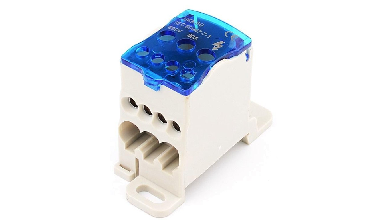 Split Manifold Block 1x6-16, 4x2.5-6, 2x2.5-16, 80A E.4096/80