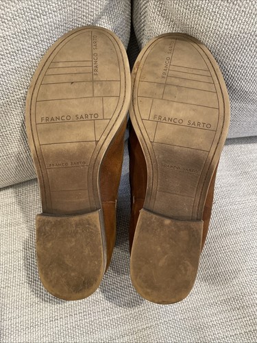 Franco Sarto Women’s Slip On Chukka Boots Saddle Tan Suede Size 8M - Picture 8 of 8