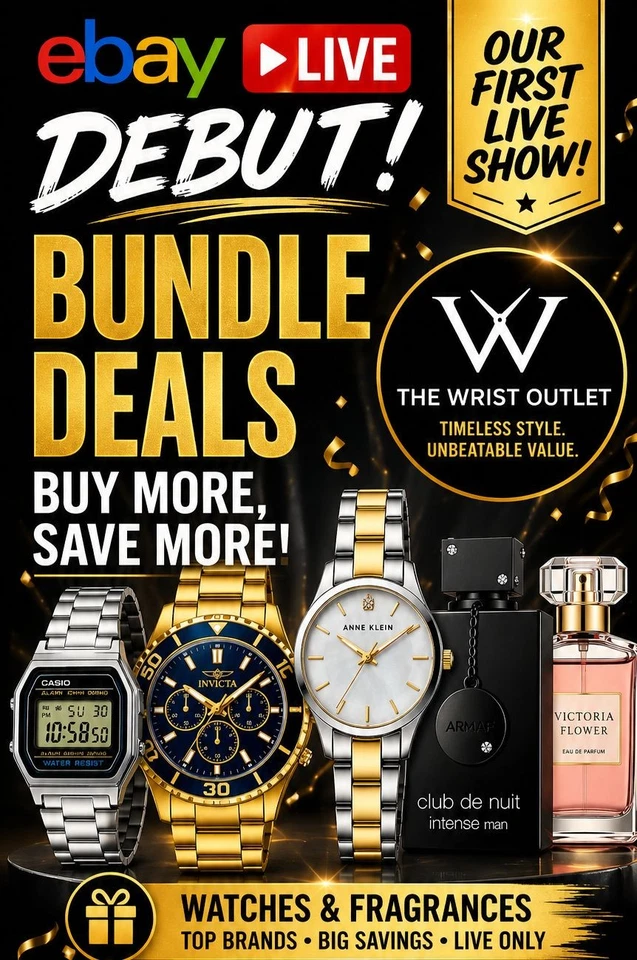 eBay LIVE DEBUT🔥Anne Klein•Invicta•Casio|$1 Auctions+Penny Drops