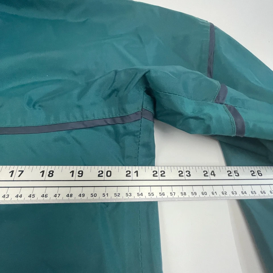 Conjunto de chaqueta y pantalón verde impermeable vintage LL Bean para mujer mediano PVC Rain Storm Foto 3 de 4