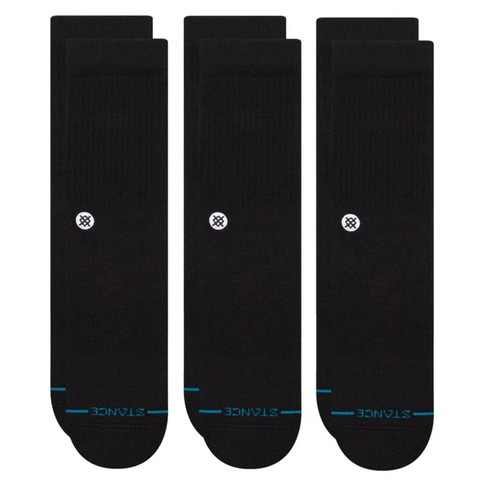 Stance Icon Socks 3 Pack Black