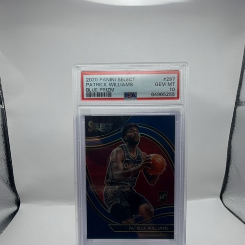 2020-21 Panini Select Patrick Williams #297 Blue Prizm Rookie PSA 10 Bulls