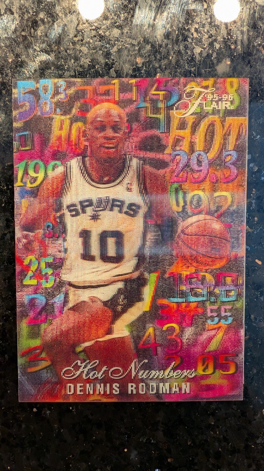1995-96 Flair Dennis Rodman Hot Numbers