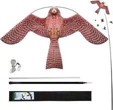 Kite Hawk Flying on Pole Crops Farm Protect Bird Scarer Home Garden Home Beach