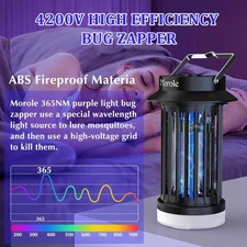 Bug Zapper 3200V Electronic Mosquito Zapper for Outdoor and Indoor Waterproof
