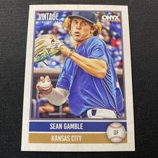 2026 Onyx Vintage Sean Gamble #OV-SEGA Kansas City Royals Base Card Prospect