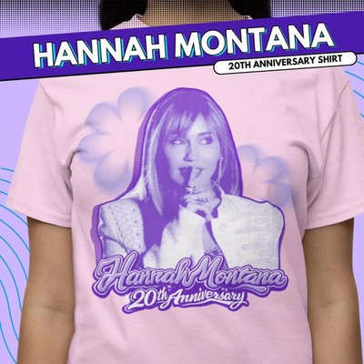 Hannah Montana T-Shirt - Cotton Unisex Oversized - Miley Cyrus - Disney Channel