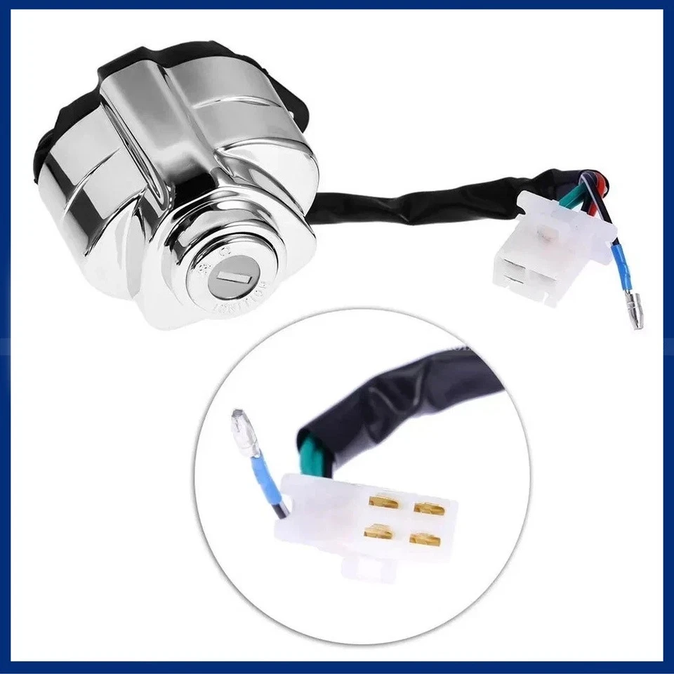 Fit for Honda Shadow VLX VT 600 750 1997-08 Ignition Switch Gas Cap Key Lock Se Foto 2 de 4