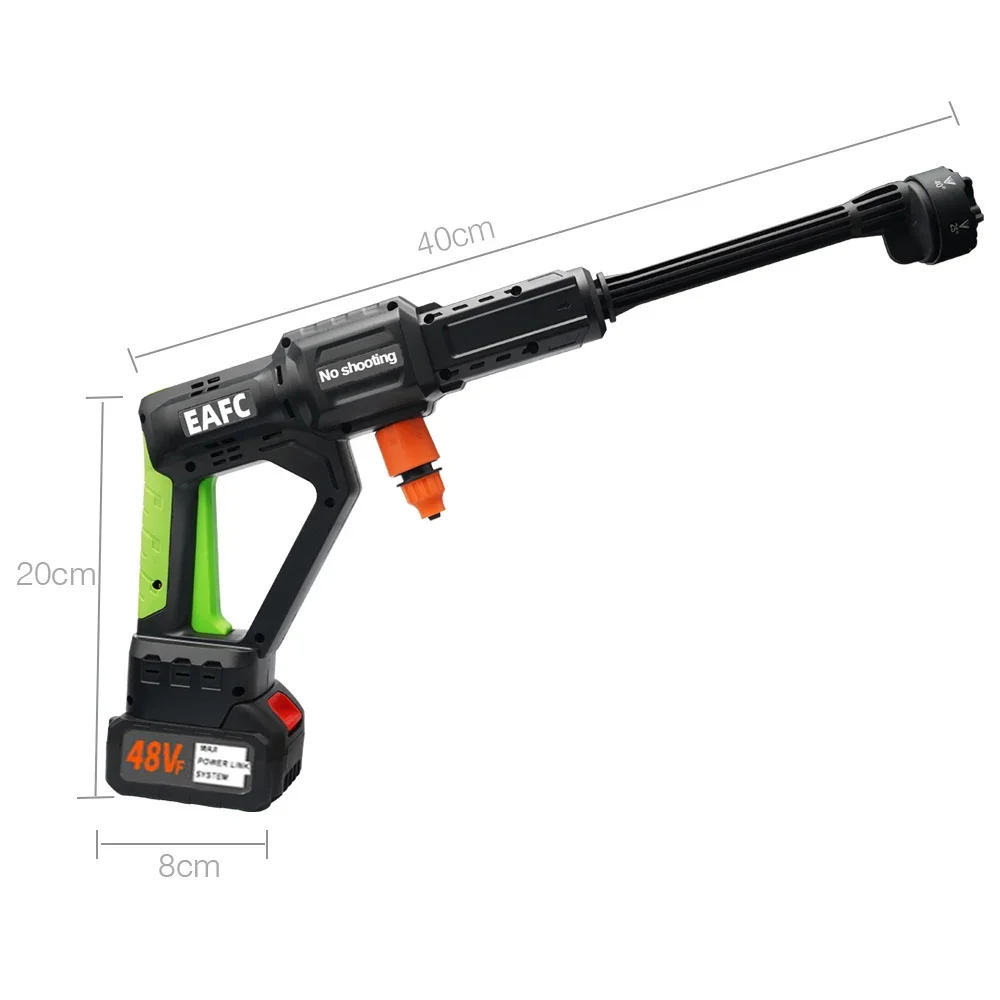 1000W 200Bar Wireless Portable High Pressure Car Washer Gun