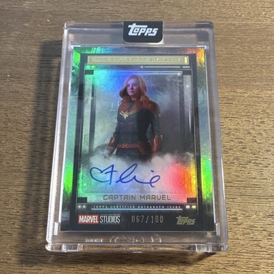 Topps 2025 Marvel The Collector Brie Larson Auto Captain Marvel TM-BL 067/100