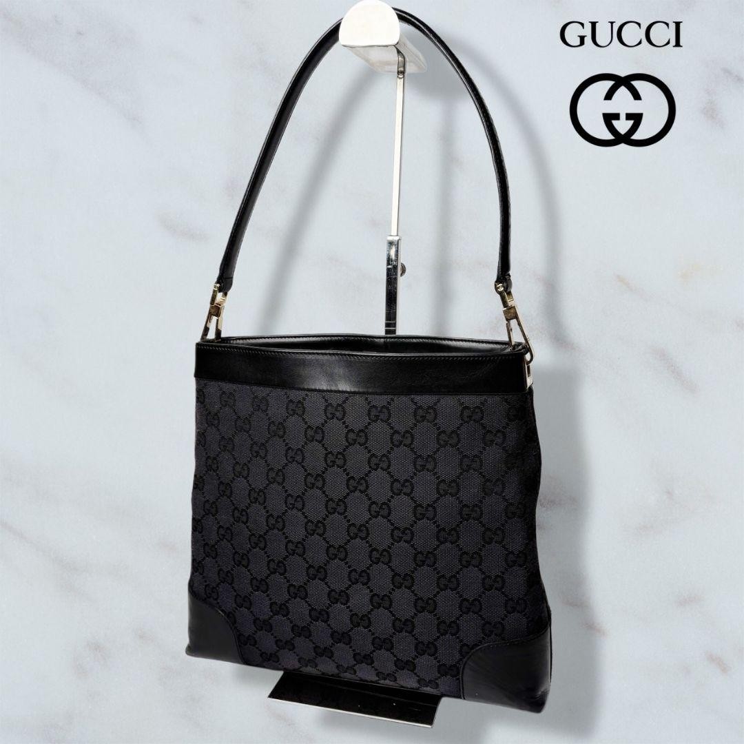 GUCCI Canvas Shoulder Bag GG Pattern Unisex Crossbody Authentic SA Condition