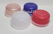 Tupperware Smidgets Tiny Treasure Mini Bowls Set of 4 Salmon Grape Blush White