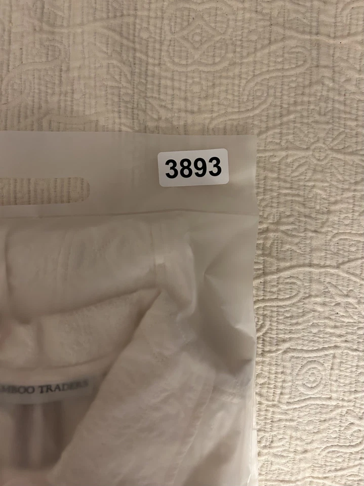 Бамбук трейдеров белый слоновой кости стеганая вышитая куртка blazer размер маленький - Изображение 4 из 4