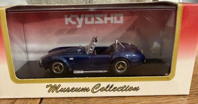 Kyosho Shelby Cobra 427 SC blau Maßstab 1:43 Minicar Top Zustand