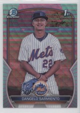 2023 Bowman Chrome Prospects Aqua & Pink Vapor Refractor Dangelo Sarmiento uu5