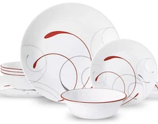 Corelle Splendor  12 piece  Round Dinnerware Set Service for 4