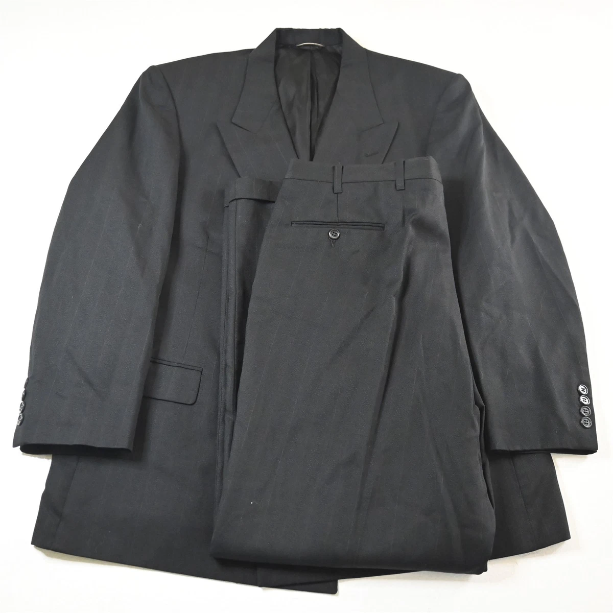 DESIGN - Costume ajusté à double boutonnage - Bleu marine