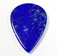 34 Ct 6X22X29 mm Natural Blue Lapis Lazuli Pear Cabochon Gemstone KM-553