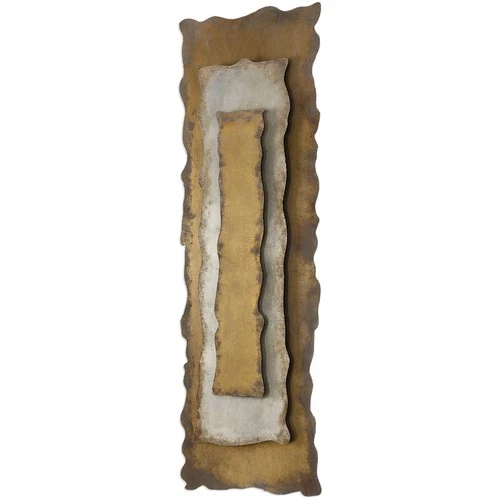 Uttermost 04127 Jaymes Antique Bronze with Silver and Gold Wall Art - Picture 2 of 5